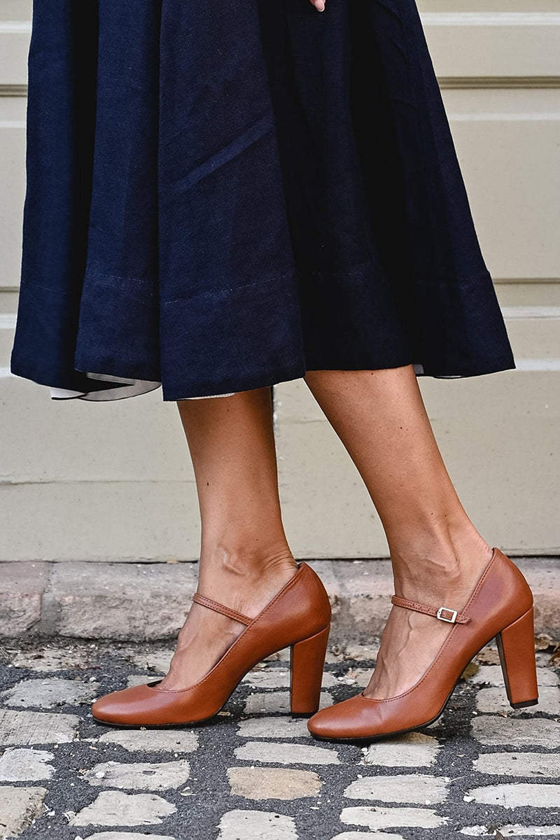 Evadne Blackmoor | Mary Jane Block Heel Pumps For Women