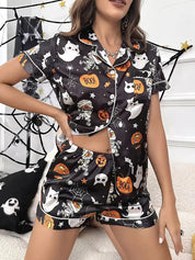 Haunted Pumpkin | Halloween Pyjama Set For Women