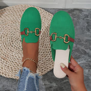 Harriet Colestone | Knit Horsebit Loafer Flats For Women