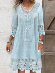Adrienne Hollowell | Lace Detail Midi Dress For Women