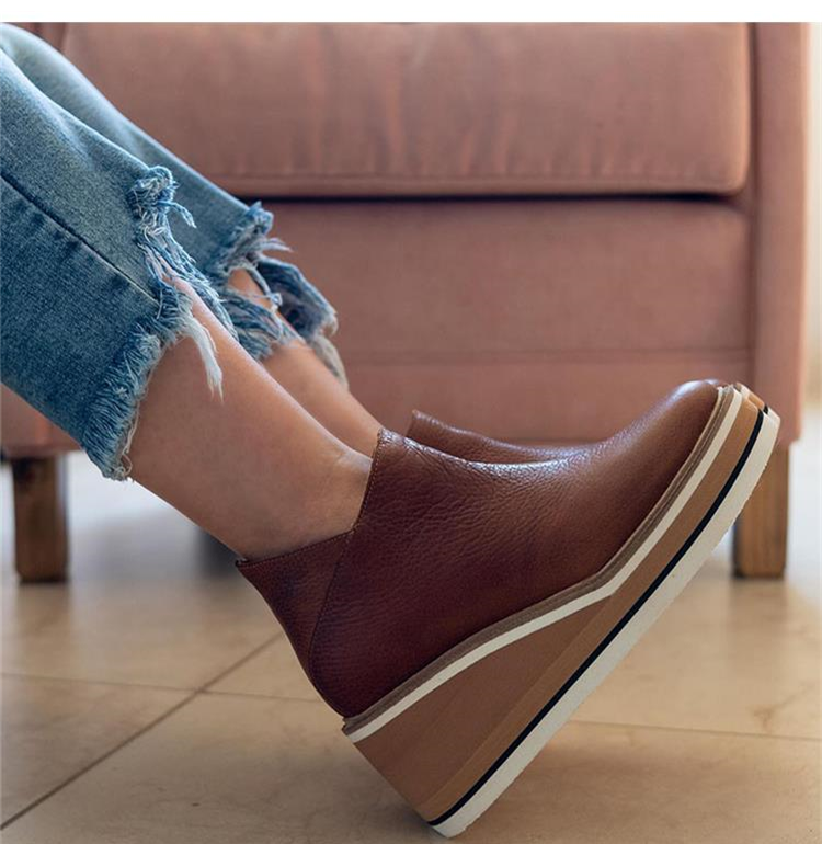 Priscilla Dunmore | Platform Wedge Ankle Boots For Women