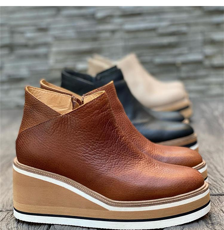 Priscilla Dunmore | Platform Wedge Ankle Boots For Women