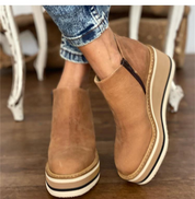 Priscilla Dunmore | Platform Wedge Ankle Boots For Women