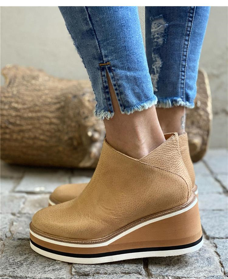 Priscilla Dunmore | Platform Wedge Ankle Boots For Women