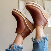 Priscilla Dunmore | Platform Wedge Ankle Boots For Women