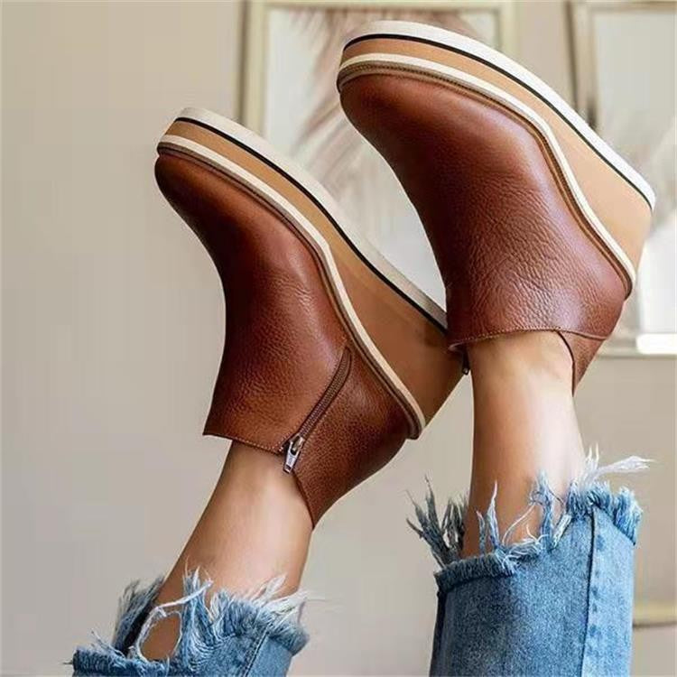 Priscilla Dunmore | Platform Wedge Ankle Boots For Women