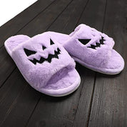 Little Boo | Pumpkin Halloween Slippers For Women