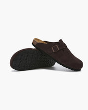 Claire Sanderson | Suede Buckle Mule Clogs For Women