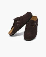 Claire Sanderson | Suede Buckle Mule Clogs For Women