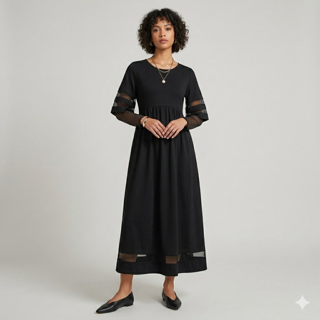 Isadora Blackmere | Long Sleeve Midi Dress For Women