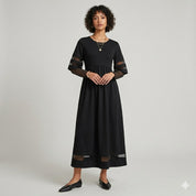 Isadora Blackmere | Long Sleeve Midi Dress For Women