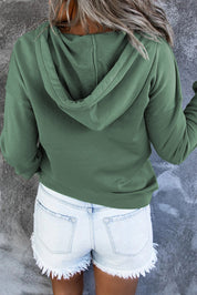 Bronte Halliwell | Casual Button-Neck Hoodie For Women