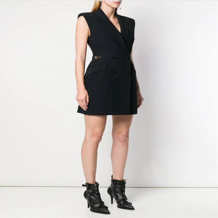Alexandra Wentworth | Elegant Black Mini Dress For Women