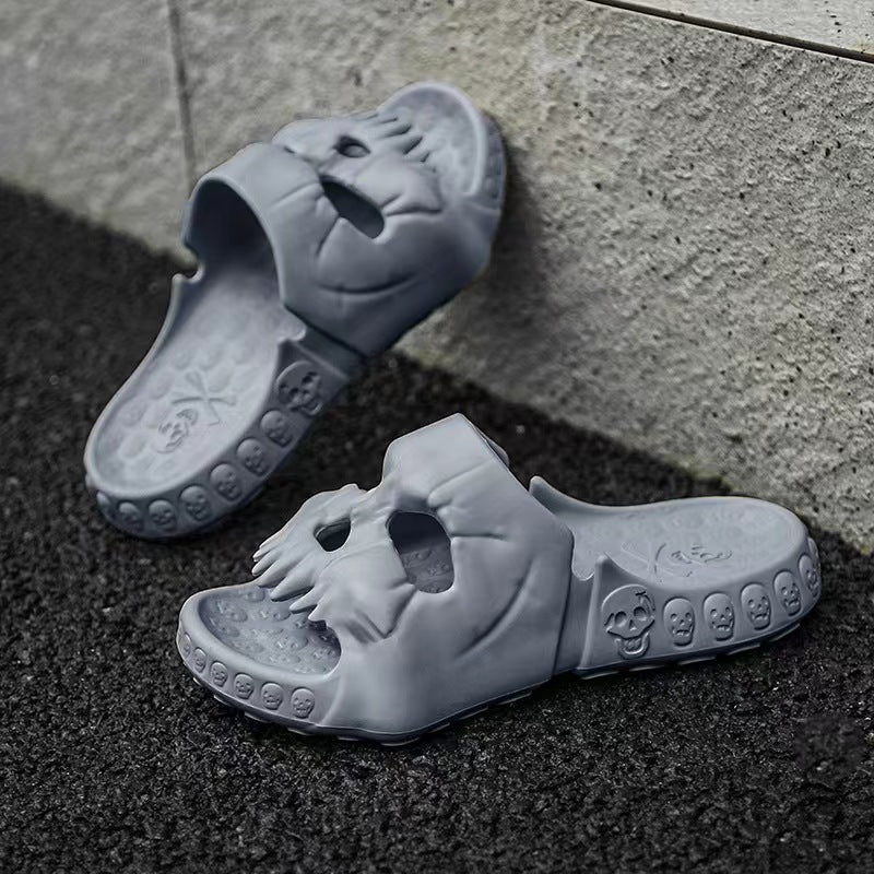 Midnight Bat | Skull Halloween Slippers For Women