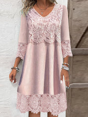 Adrienne Hollowell | Lace Detail Midi Dress For Women