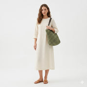 Adelaide Wrenworth | Woven Straw Tote Bag For Women