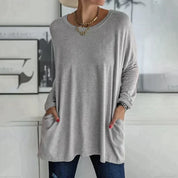 Harriet Voss | Oversized Long Sleeve Tunic Top For Women