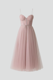 Emeline Duvray | Tulle Corset Midi Dress For Women