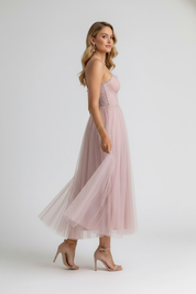 Emeline Duvray | Tulle Corset Midi Dress For Women