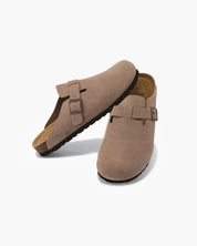 Claire Sanderson | Suede Buckle Mule Clogs For Women