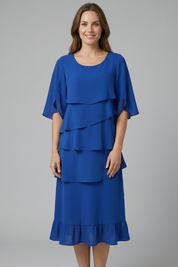 Vivienne Hartley | Tiered Ruffle Midi Dress For Women