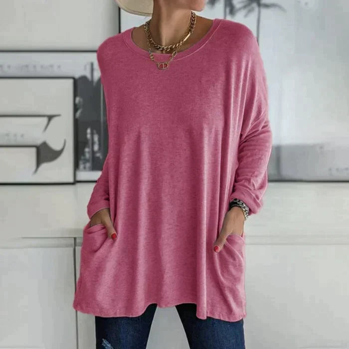 Harriet Voss | Oversized Long Sleeve Tunic Top For Women