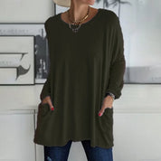Harriet Voss | Oversized Long Sleeve Tunic Top For Women