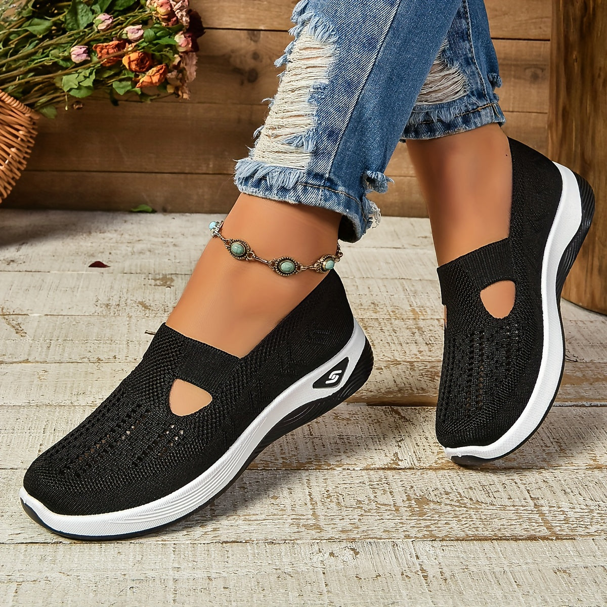 Rosalind Fairvale | Slip-On Knit Sneaker For Women