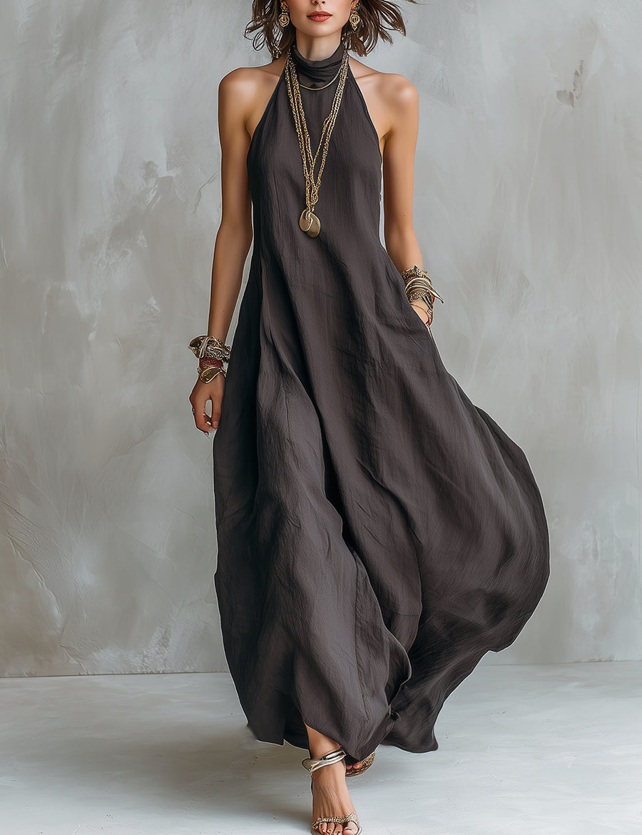 Josephine Hartley | Halter Neck Maxi Dress For Women