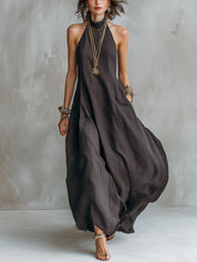 Josephine Hartley | Halter Neck Maxi Dress For Women