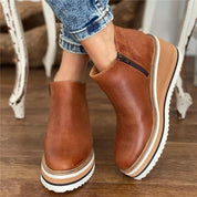 Priscilla Dunmore | Platform Wedge Ankle Boots For Women