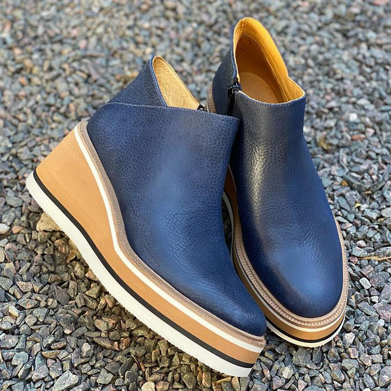 Priscilla Dunmore | Platform Wedge Ankle Boots For Women