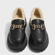 Vivienne Stoneham | Fur-Lined Platform Loafers For Women