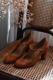 Evadne Blackmoor | Mary Jane Block Heel Pumps For Women