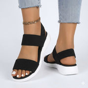 Anastasia Bellmore | Lightweight Elastic Strap Sandals For Women
