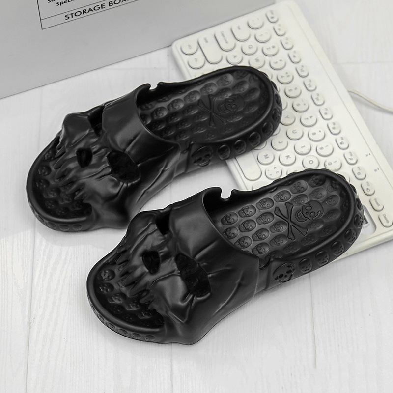 Midnight Bat | Skull Halloween Slippers For Women