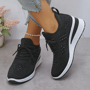 Arabella Foxcroft | Rhinestone Platform Sneakers For Women