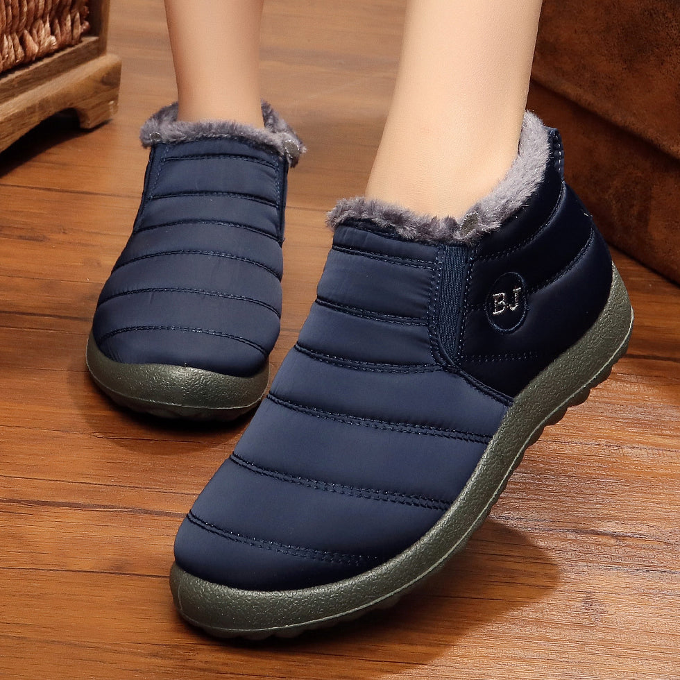 Douglas Hartwell | Fur-Lined Slip-On Snow Ankle Boots For Men