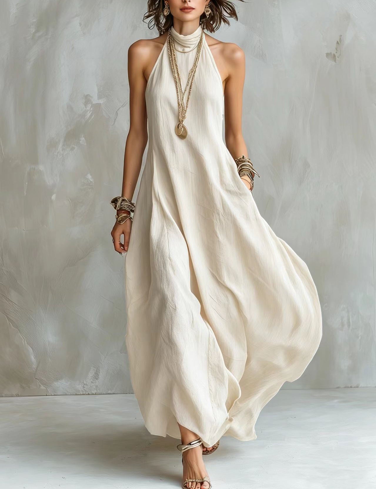Josephine Hartley | Halter Neck Maxi Dress For Women