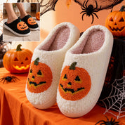 Miss Spooky | Pumpkin Halloween Slippers Unisex