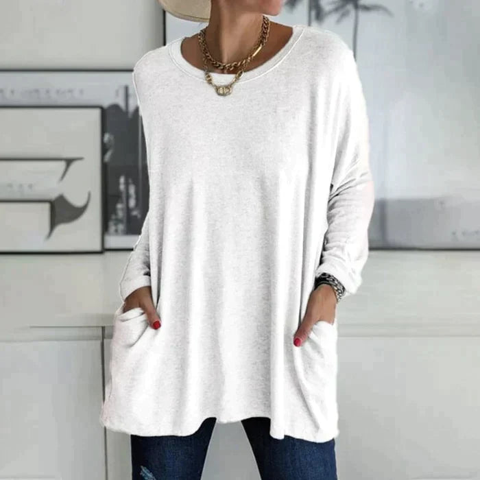 Harriet Voss | Oversized Long Sleeve Tunic Top For Women