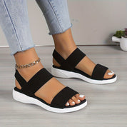 Anastasia Bellmore | Lightweight Elastic Strap Sandals For Women