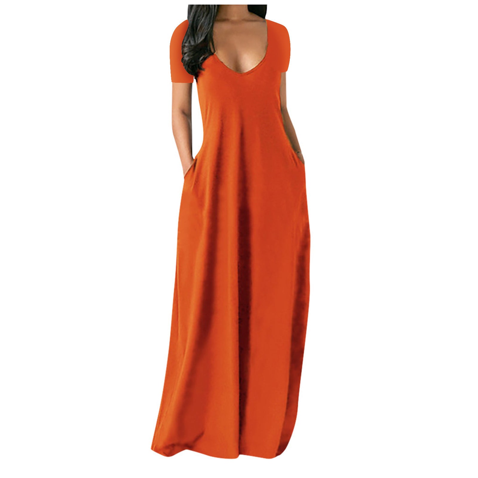 Penelope Ashgrove | Deep V-Neck Maxi Dress For Women