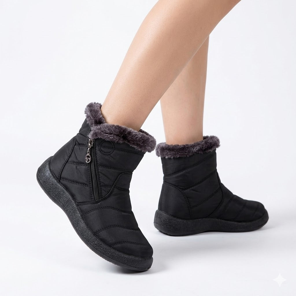 Helena Duncastle | Fur-Lined Snow Ankle Boots For Women