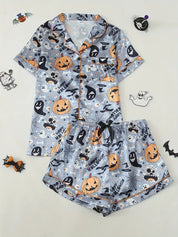 Haunted Pumpkin | Halloween Pyjama Set For Women