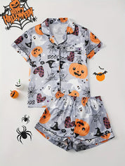 Haunted Pumpkin | Halloween Pyjama Set For Women
