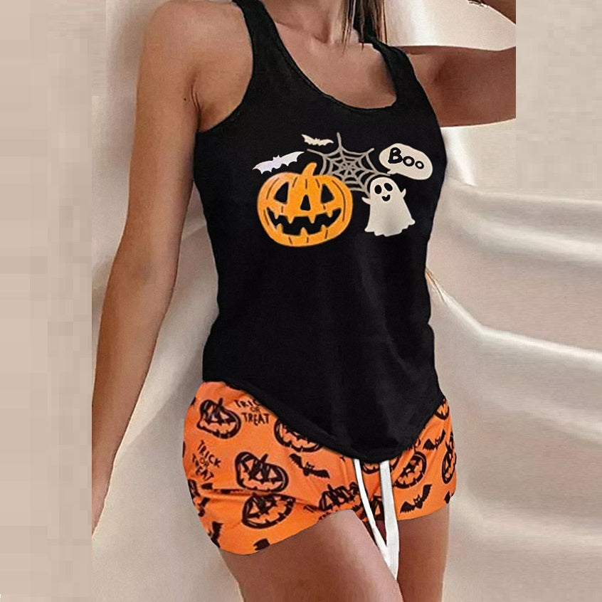 Trick & Treat | Pumpkin Halloween Pyjamas For Women