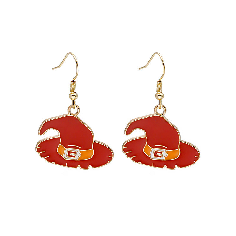 Broomstick Belle | Witch Hat Halloween Earrings For Women