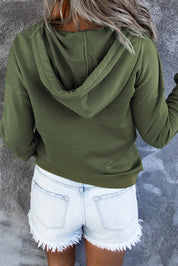 Bronte Halliwell | Casual Button-Neck Hoodie For Women