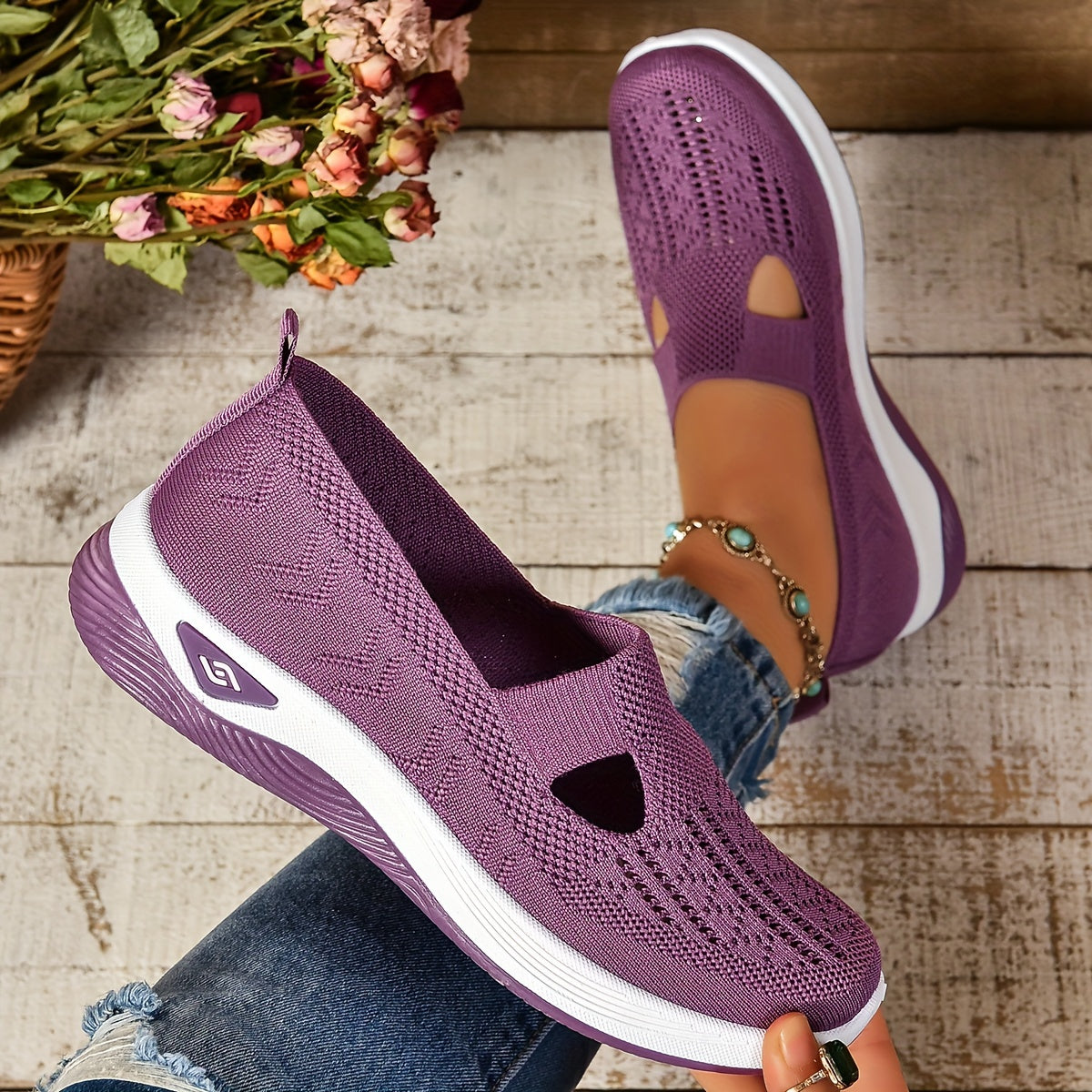 Rosalind Fairvale | Slip-On Knit Sneaker For Women